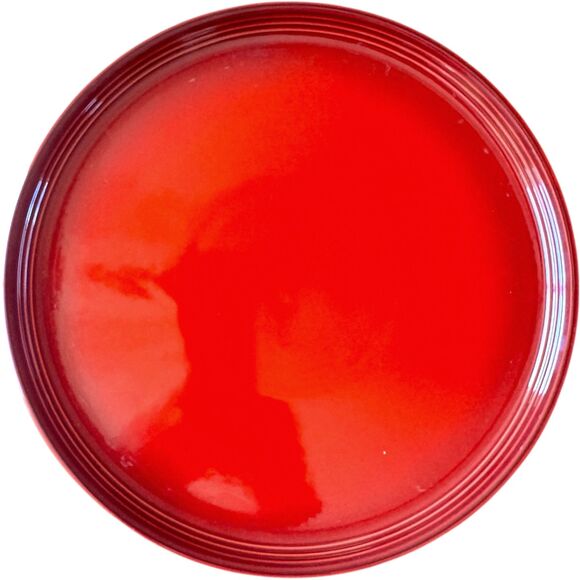 Le Creuset Williams Sonoma Coupe Dinner Plates Ombre Red Cerise10.5" 2-Pack  NEW - Picture 2 of 7